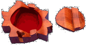 Intarsia Puzzle Box store treasures in Secret Compartment